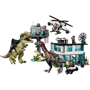 Attaque du giganotosaurus et du therizinosaurus Lego Jurassic World TU pas cher