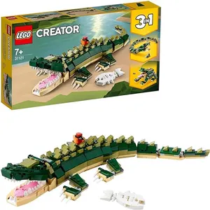 LEGO Creator Crocodile 31121 Jouet à assembler Cadeau Animal Garçons Filles 7 ans et + pas cher
