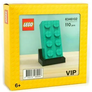 Comparateur de prix : Lego Exclusif 6346102 - La Brique Turquoise 2x4 (Edition Vip Limitée)