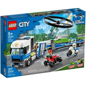 Lego Lego City - Le Transport De L'hélicoptère De La Police - 60244 pas cher