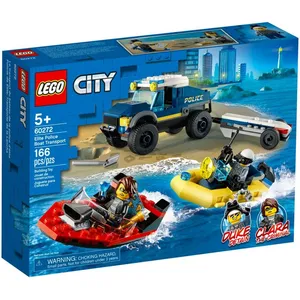 Lego City - Le Transport De Bateau De La Police D'élite - 60272 pas cher