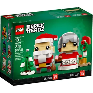 Lego 40274 brickheadz - le père et la mère noël pas cher