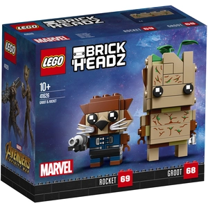 Non communiqué LEGO BrickHeadz 41626 - Groot & Rocket pas cher