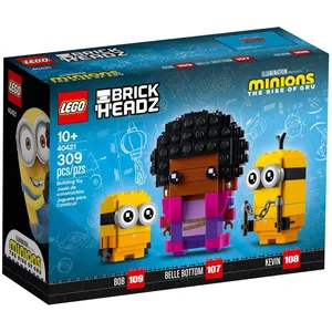 Lego Brickheadz - Belle Bottom, Bob Et Kevin (Minions) - 40421 pas cher