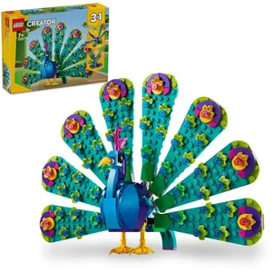 LEGO Creator 3-en-1 Le paon exotique 31157 pas cher