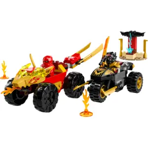 LEGO® Ninjago 71789 Le combat en voiture et en moto de Kai et Ras pas cher