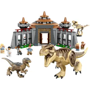76961 Le centre des visiteurs L attaque du T rex et du velociraptor Lego pas cher