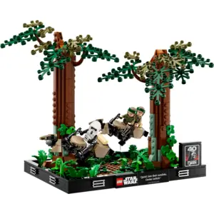 Diorama course poursuite en speeder sur Endor Lego Star Wars 75353 pas cher