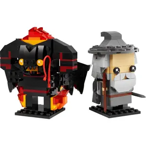 LEGO BrickHeadz Gandalf le Gris et le Balrog 40631 pas cher
