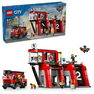 Comparateur de prix : LEGO City - La caserne et le camion de pompiers - 60414