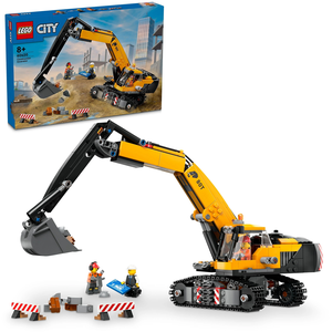 Comparateur de prix : LEGO® City 60420 La pelleteuse de chantier jaune