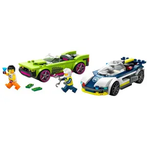 Comparateur de prix : LEGO City - La course-poursuite entre la voiture de police et la super voiture - 60415