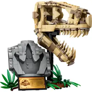 Les fossiles de dinosaures : le crâne du TRex Lego Jurassic World 76964 pas cher
