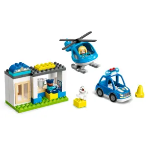 DUPLO - Le commissariat et l'hélicoptère de la police - 10959