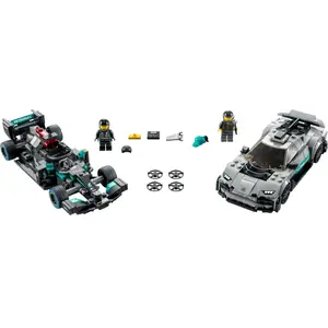 Comparateur de prix : LEGO Speed Champions Mercedes-AMG F1 W12 E Performance et Mercedes-AMG Project One 76909