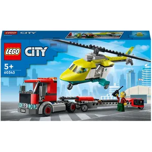 Lego Lego City - Le Transport De L'hélicoptère De Secours - 60343 pas cher