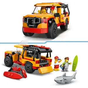 LEGO City Le véhicule de secours de la plage 60453 pas cher