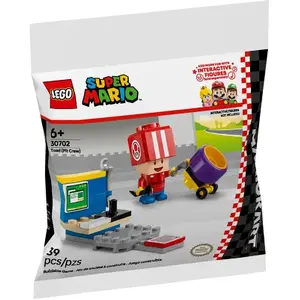 Comparateur de prix : Lego Lego Super Mario - Mario Kart - Toad (Stand) (Polybag) - 30702
