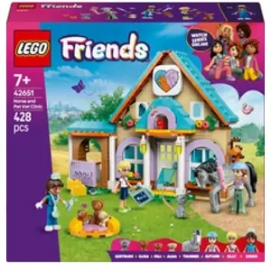 LEGO Friends 42651 - La Clinique Vétérinaire pour chevaux et animaux de compagnie pas cher