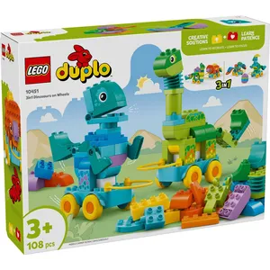 Comparateur de prix : DUPLO - Dinosaures sur roues 3-en-1 - 10451