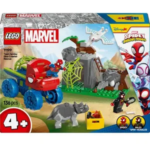 LEGO Marvel Sauvetage De L'équipe Spidey En Dino-véhicule 11199 Multicolore pas cher