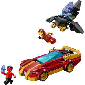 LEGO Marvel La voiture d'Iron Man et Black Panther contre Hulk rouge 7... pas cher