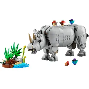 LEGO Creator 3-en-1 Animaux sauvages: le rhinocéros majestueux et les ... pas cher