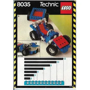 Lego Technic 8035 Voiture Et Remorque Grue Hélicoptère Universal Bui... pas cher