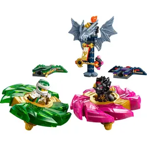 LEGO NINJAGO® Le combat de toupies Lloyd contre Ras 71875 pas cher