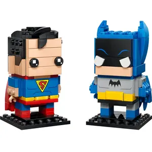 LEGO BrickHeadz DC - Figurines de Superman et Batman Âge d'or - 40859 pas cher