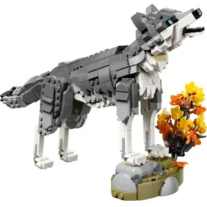 LEGO Creator 3-en-1 Les animaux de la forêt: le loup gris 31393 pas cher