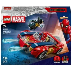 Comparateur de prix : LEGO Marvel Spider-Man et sa voiture contre Wolverine vénomisé 76336