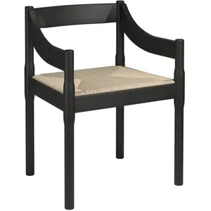 Fritz Hansen - Fauteuil Carimate - Noir - Corde en lin - Designer Vico... pas cher