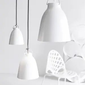 FRITZ HANSEN Caravaggio P1 brillant blancVendu parluminaire