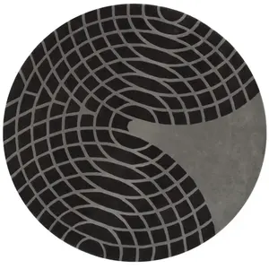 VERPAN tapis PANTON CARPET GRANDE (Dark Grey & Light Grey - Laine) pas cher