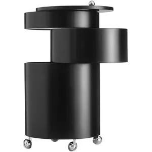 VERPAN meuble de rangement BARBOY (Noir - MDF et acier)