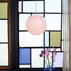 FRANDSEN suspension Koi, verre, rose/laiton, Ø 32 cm