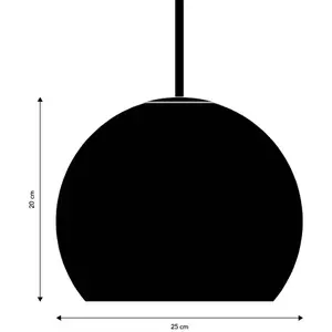 FRANDSEN suspension Ball Glass, gris sable, Ø 25 cm pas cher
