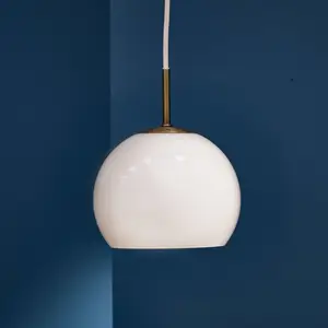 FRANDSEN suspension Ball, gris sable, Ø 18 cm, verre pas cher
