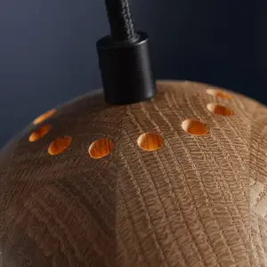 FRANDSEN suspension Ball, chêne, Ø 12 cm, bois pas cher