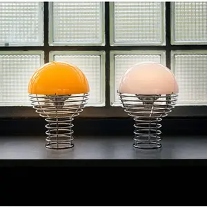 Verpan - Lampe nomade Wire Ø18 cm Orange taille unique pas cher
