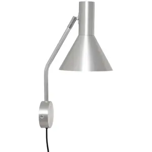 Comparateur de prix : Applique murale FRANDSEN Lyss, couleur aluminium, fiche, 42 cm, E27