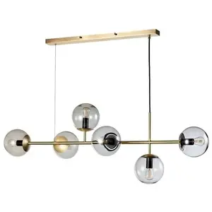Bolia ORB-Suspension 6 Lumières Métal/Verre L114cm