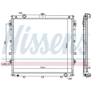 Radiateur moteur NISSENS NIS 606523 pas cher