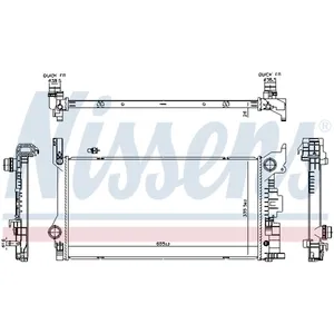 Radiateur moteur NISSENS NIS 606565 pas cher