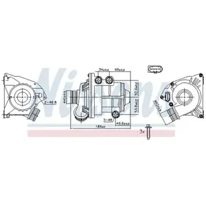 Comparateur de prix : NISSENS Pompe à eau pour BMW: X5 (Ref: 831087)