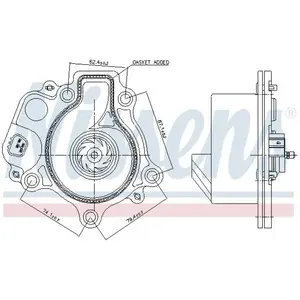 NISSENS 831074 Pompe à eau pas cher