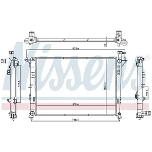 Radiateur moteur NISSENS NIS 606824 pas cher