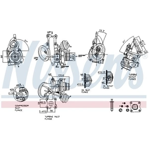 Comparateur de prix : NISSENS Turbocompresseur pour FORD: Focus, Puma, C-Max, Fiesta, Transit/Tourneo, Connect, Tourneo II (Ref: 93524)
