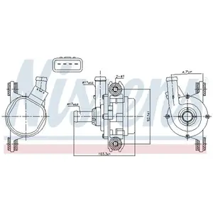Comparateur de prix : NISSENS Pompe à eau pour TOYOTA: Auris, Mirai, Corolla, Hilux, C-HR, Camry, Prius & LEXUS: ES, UX, LC & SUZUKI: Swace (Ref: 831385)